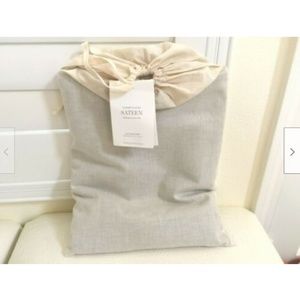 Restoration Hardware RH Sateen Flat QUEEN Bed Sheet Indigo Gray 100% Cotton NEW